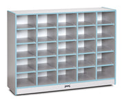 Rainbow Accents® 25 Cubbie-Tray Mobile Storage - without Trays - Coastal Blue