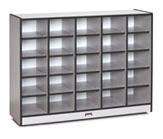 Rainbow Accents® 25 Cubbie-Tray Mobile Storage - without Trays - Black