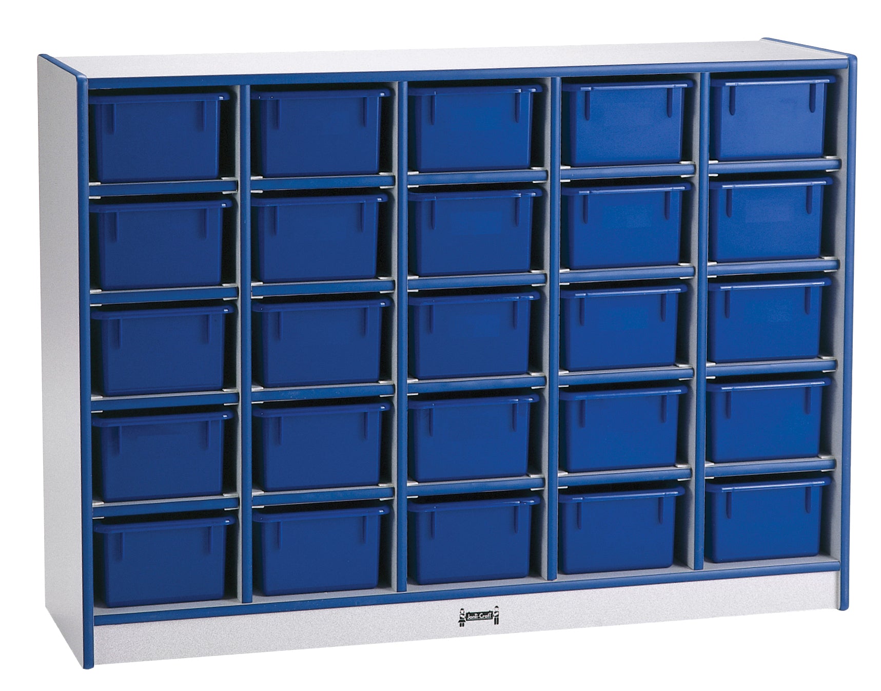 Rainbow Accents® 25 Cubbie-Tray Mobile Storage - without Trays - Blue