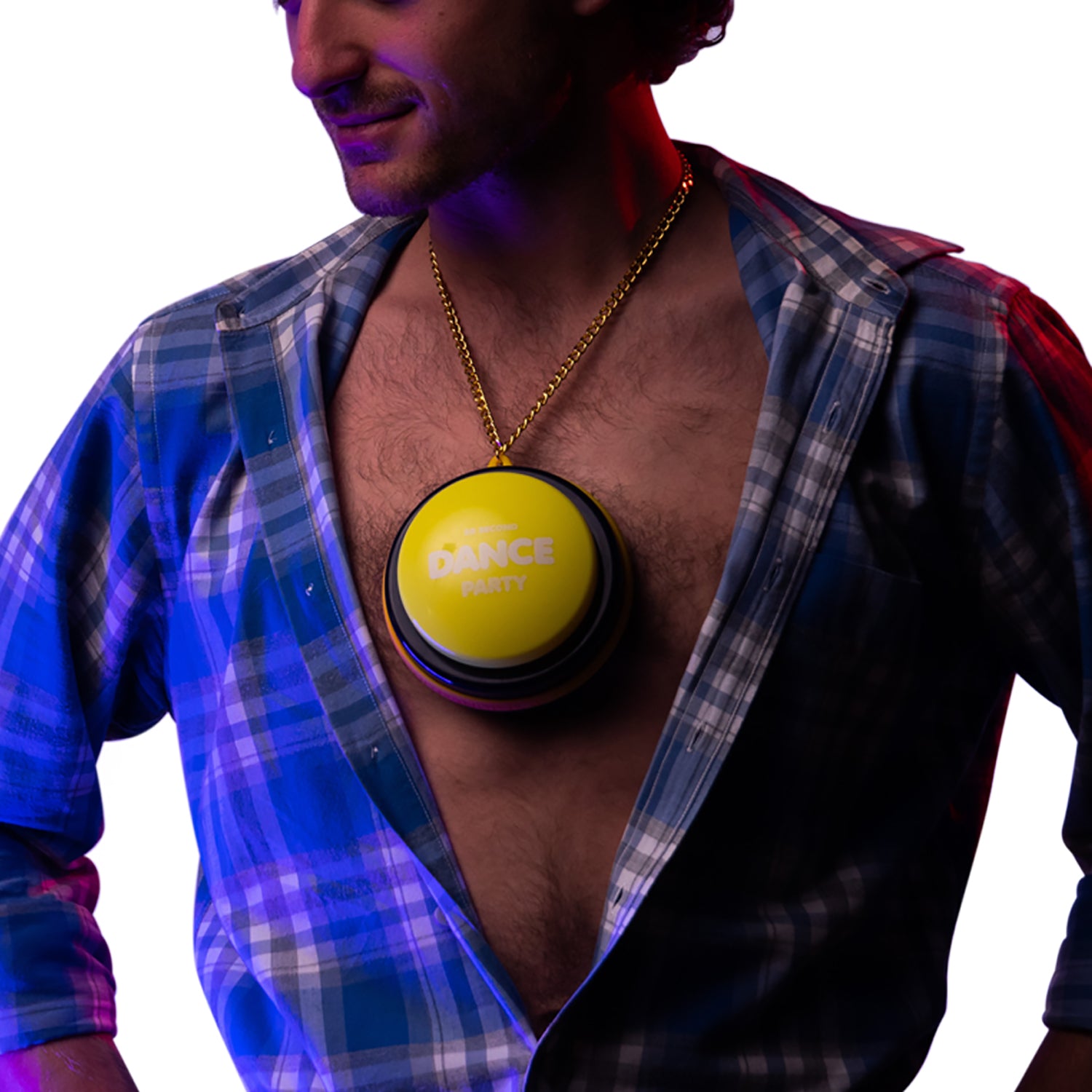 Dance Party Button Necklace