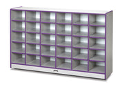 Rainbow Accents® 30 Cubbie-Tray Mobile Storage - without Trays - Purple