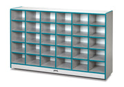 Rainbow Accents® 30 Cubbie-Tray Mobile Storage - without Trays - Teal