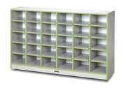 Rainbow Accents® 30 Cubbie-Tray Mobile Storage - without Trays - Key Lime Green