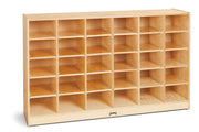 Jonti-Craft® 30 Cubbie-Tray Mobile Storage - without Trays - Plywood Back