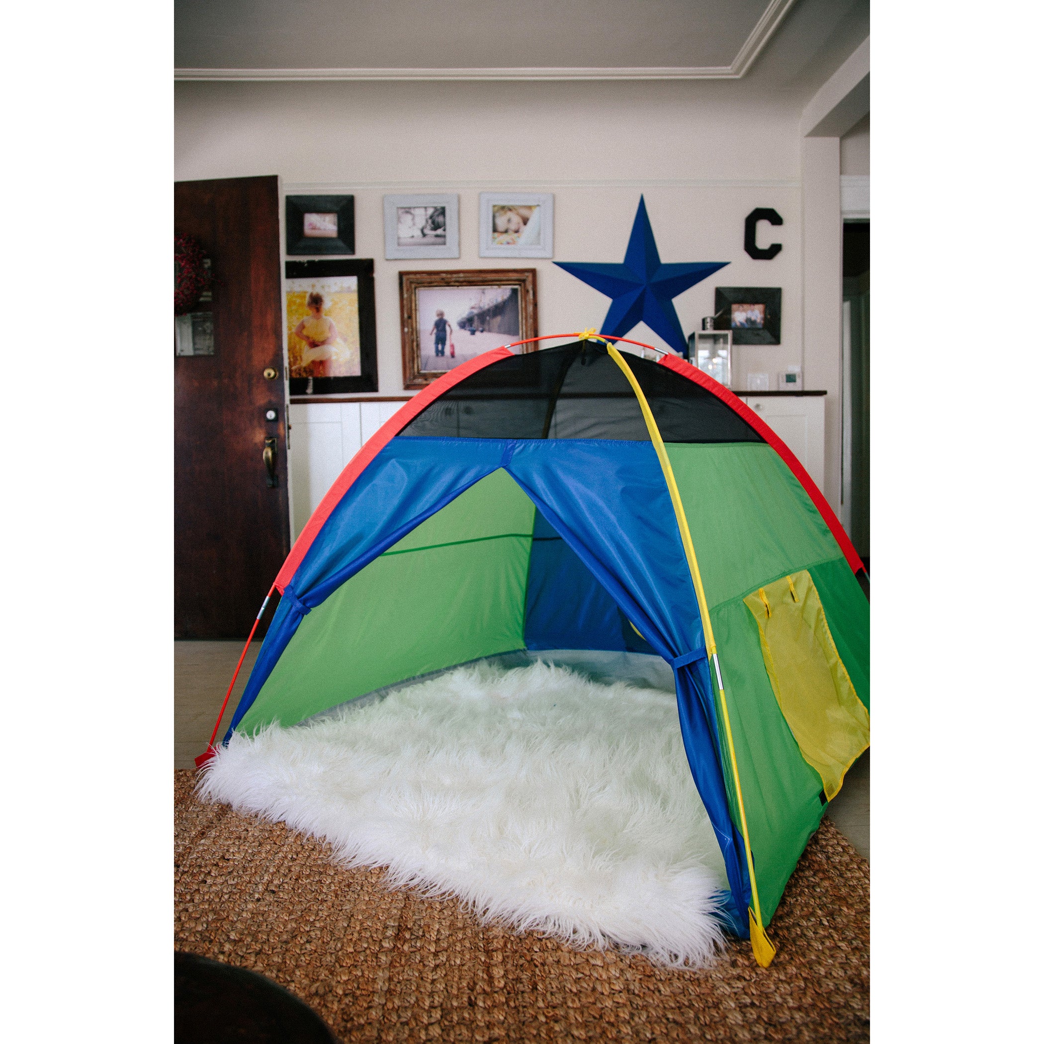 Super Duper 4-Kid Dome Tent - Blue / Green / Red / Yellow