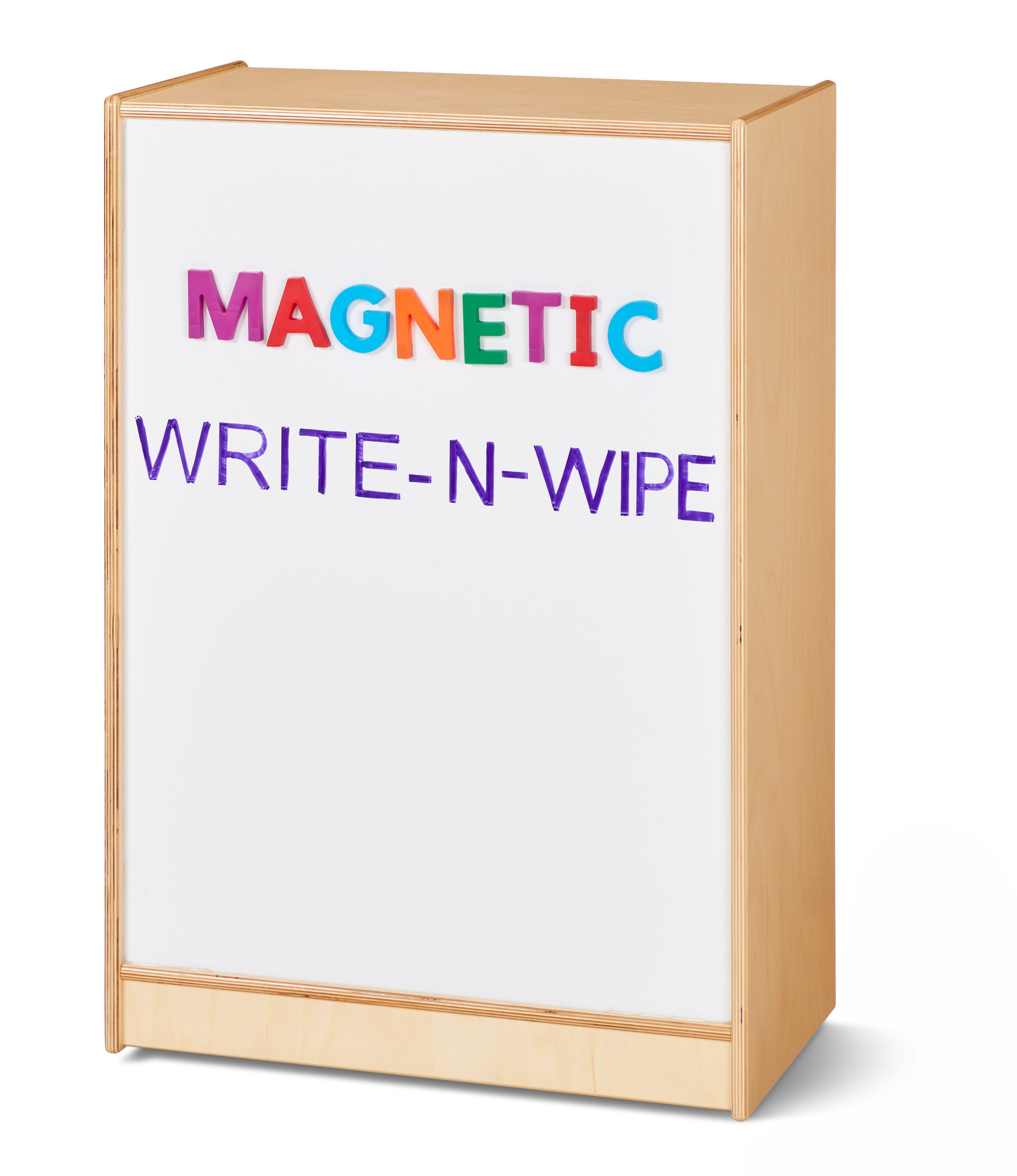 Jonti-Craft® Space-Saver Mobile Straight-Shelf - Magnetic Write-n-Wipe Back