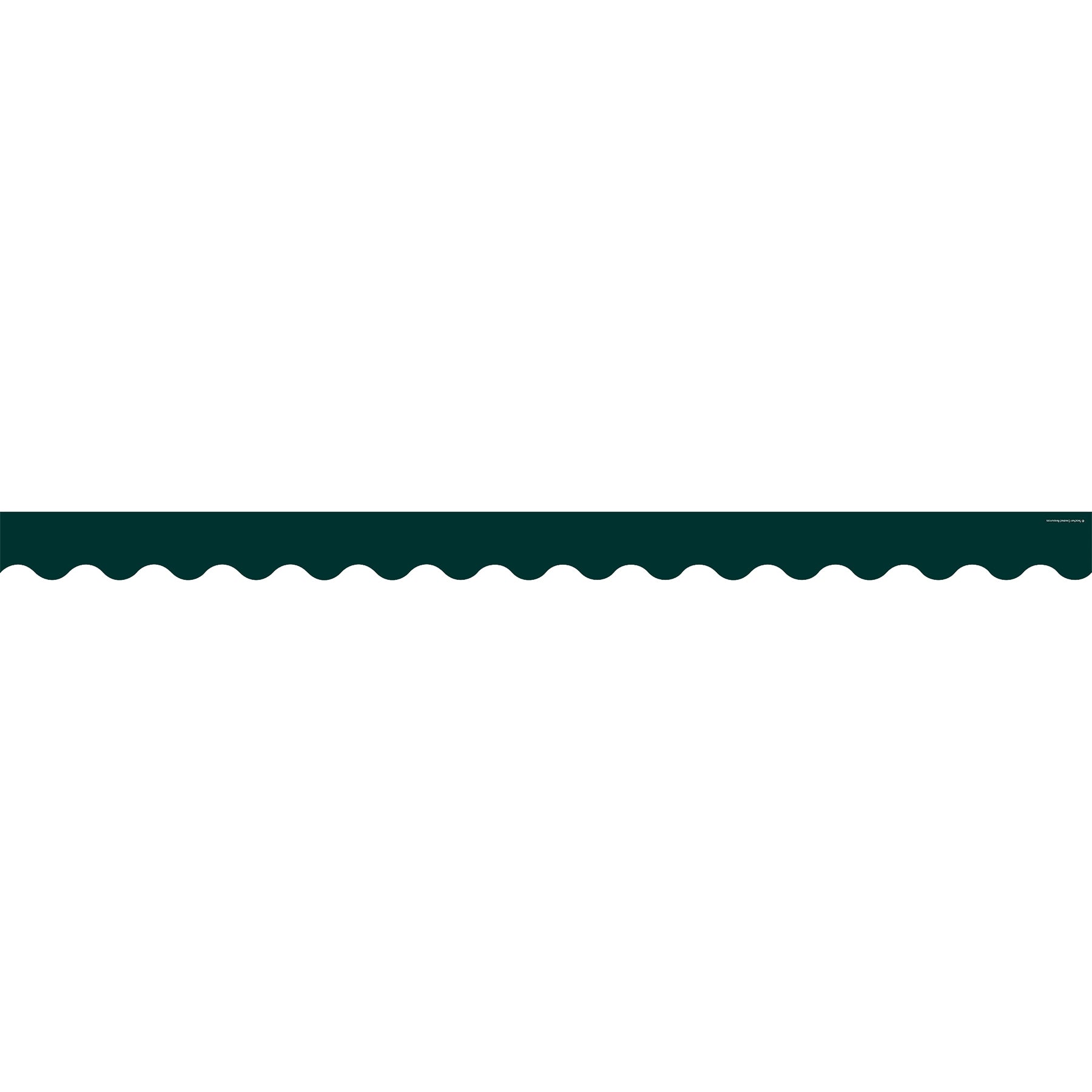 Hunter Green Scalloped Border Trim