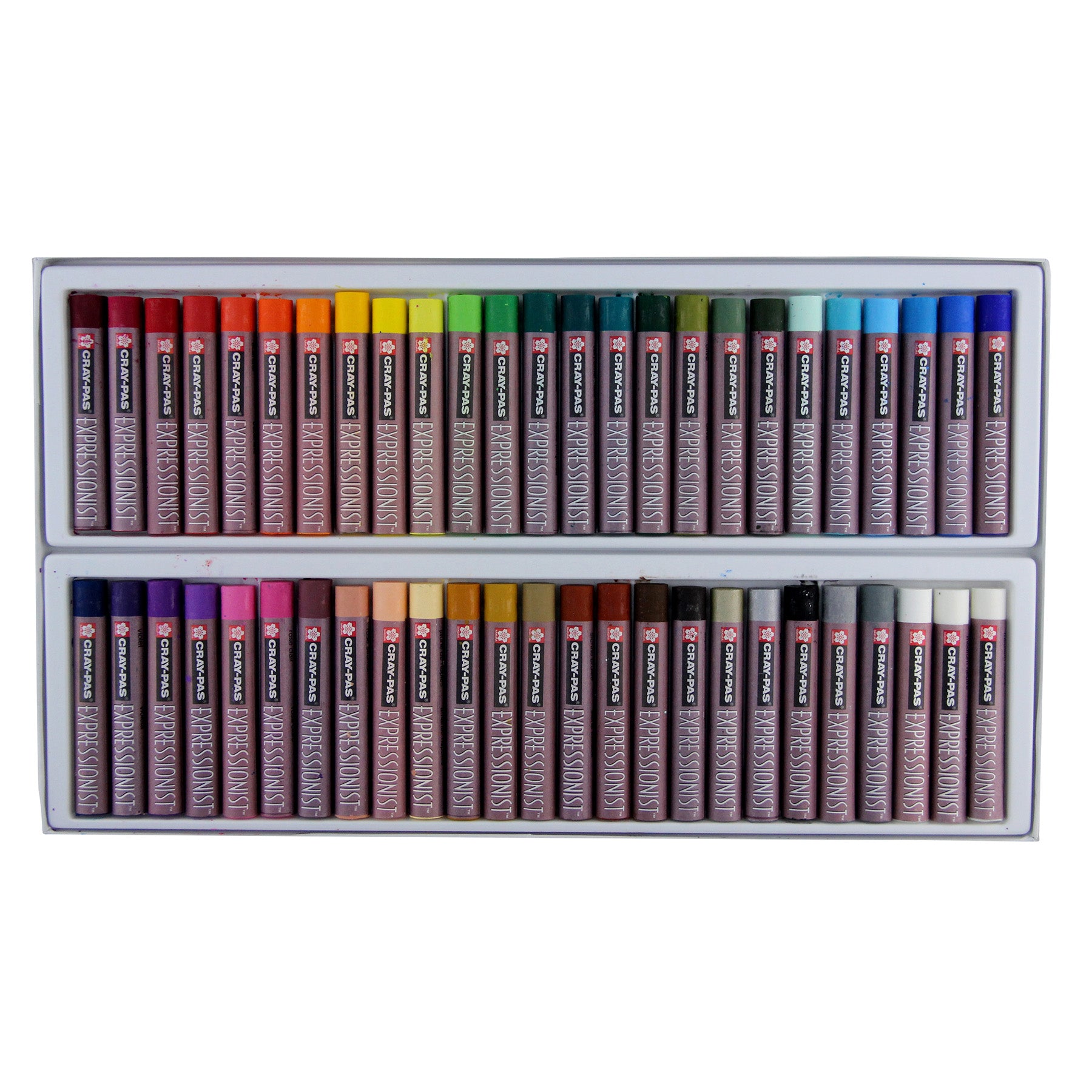 Cray-Pas Expressionist Oil Pastel Chalk, 48 Assorted Colors, 50-Piece Set