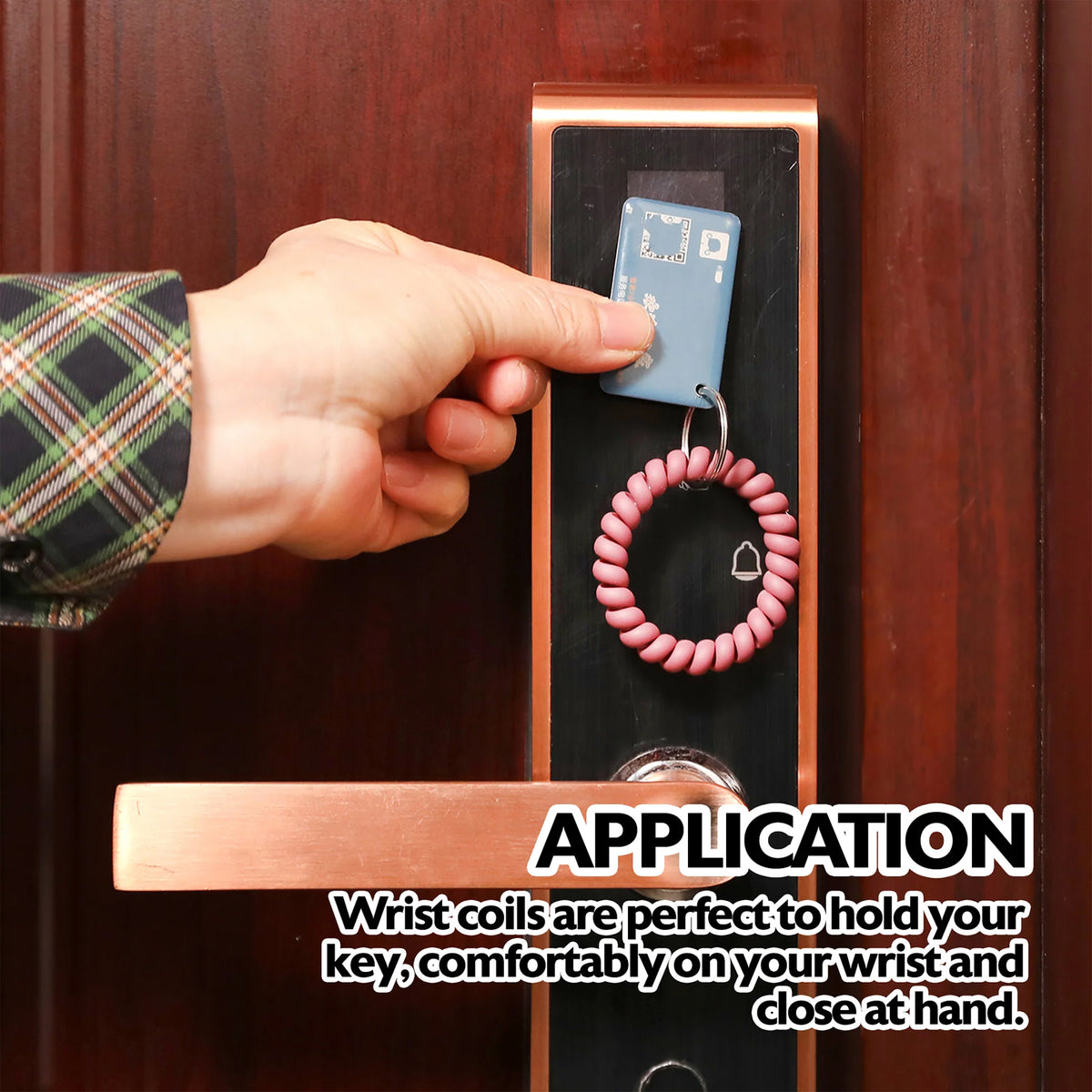 4PK WRIST COIL W KEY HOLDER
