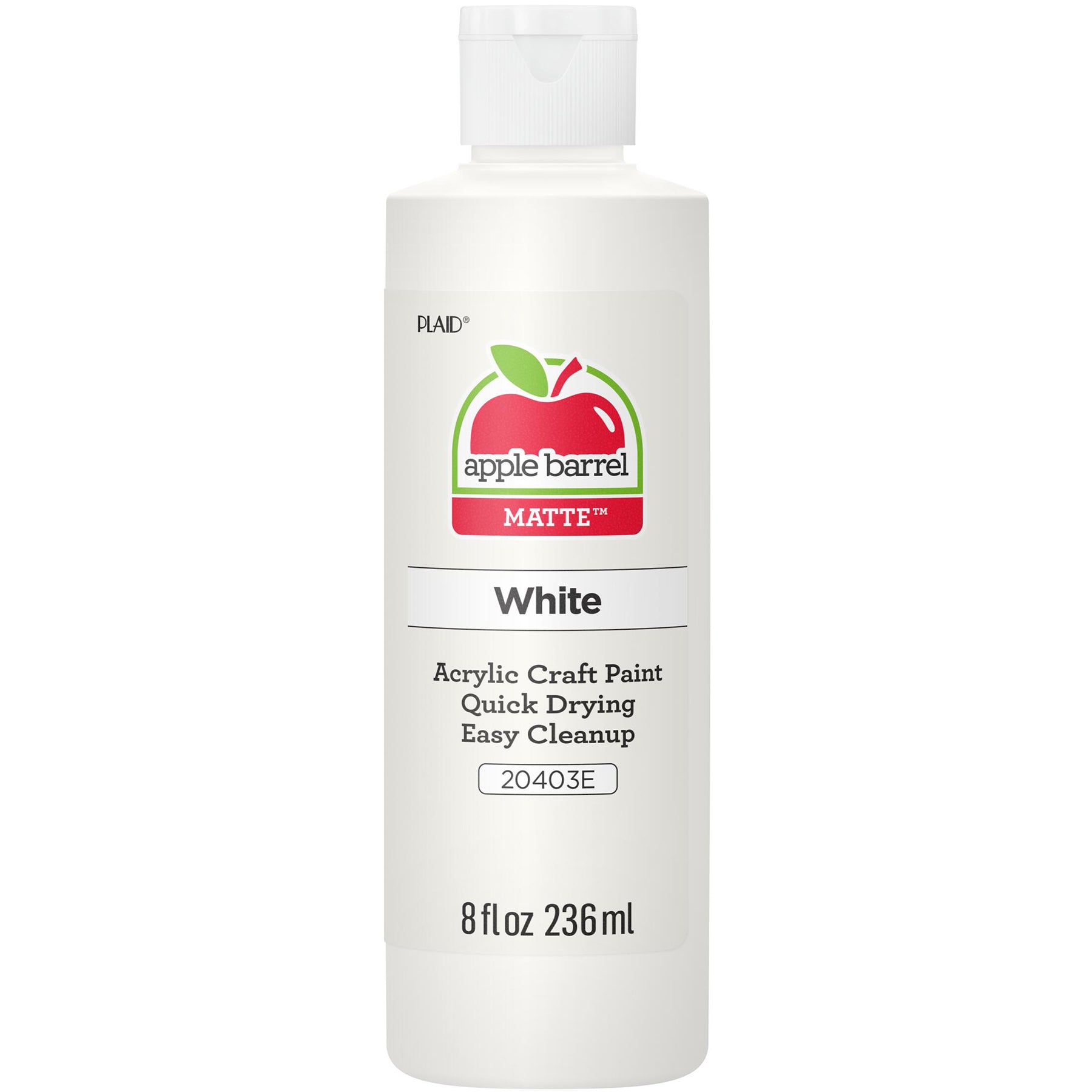 Acrylic Paint Matte, 8oz., White