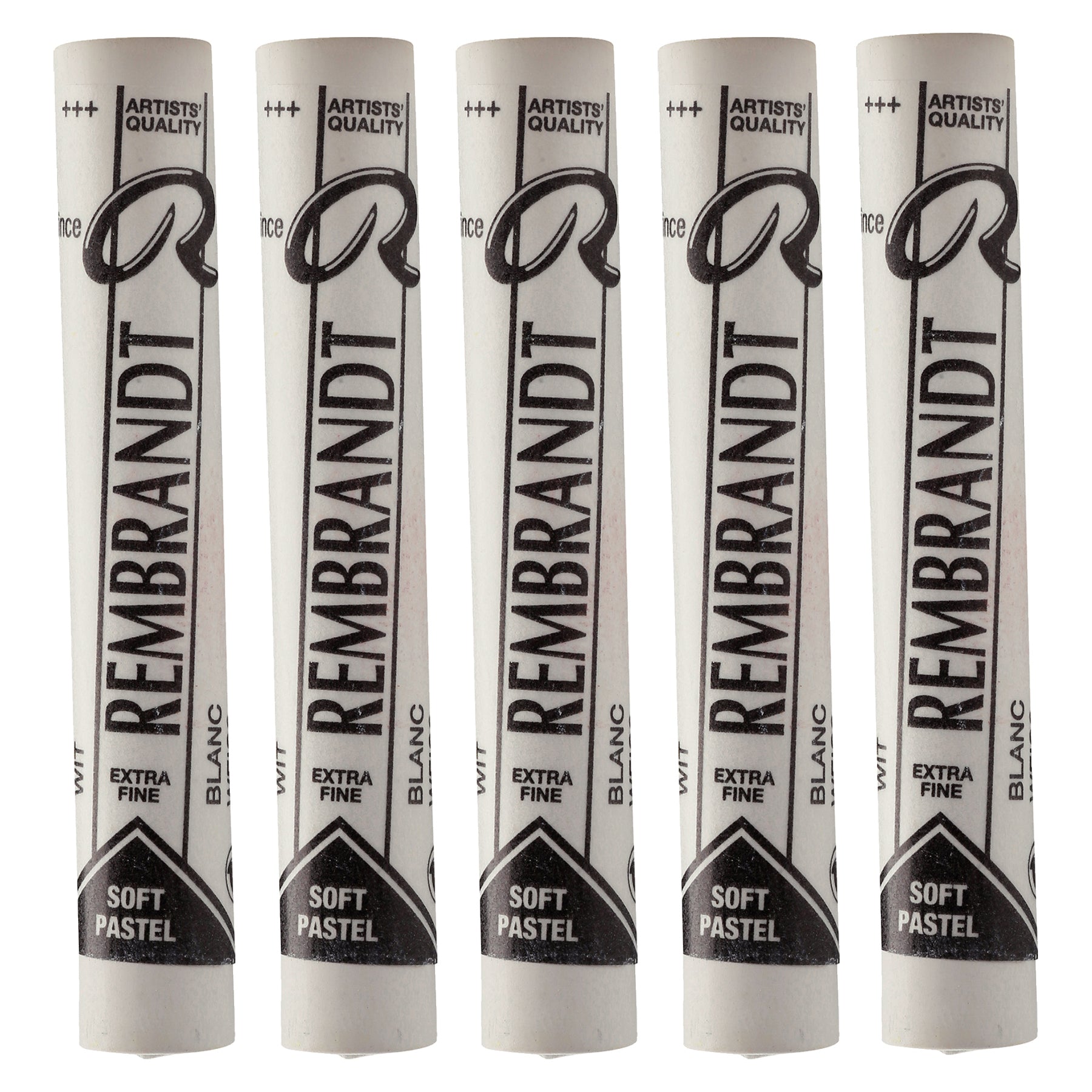 Soft Pastel Single Color Set, White (100.5), 5 Full Sticks