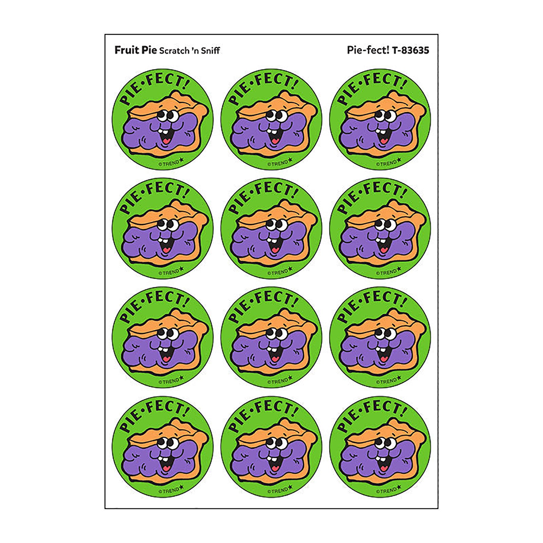 Pie-fect!/Fruit Pie Scent Retro Scratch 'n Sniff Stinky Stickers®, 24 ct.