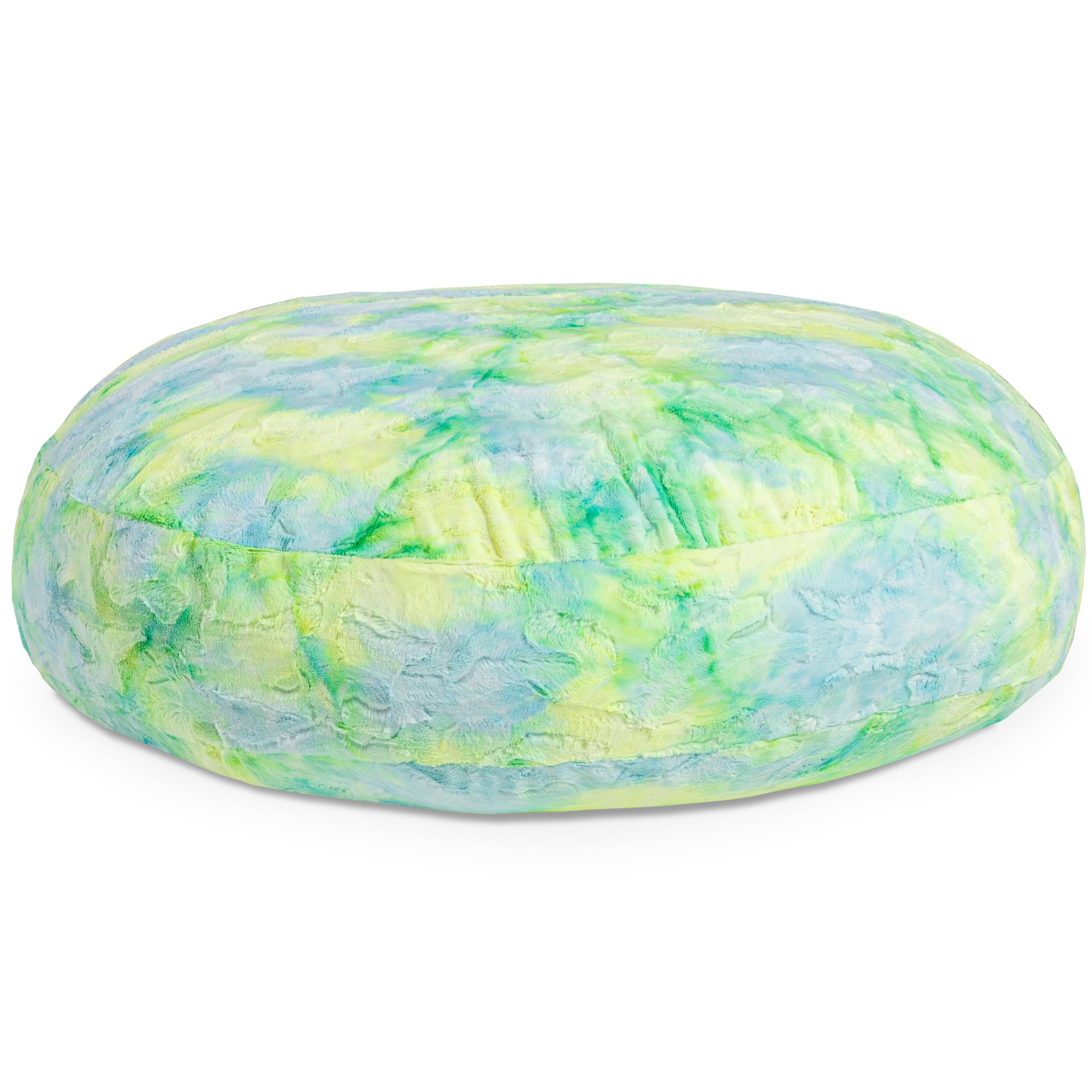 Jaxx Cocoon 4 Foot Bean Bag Chair - Faux Fur, Firefly Yellow