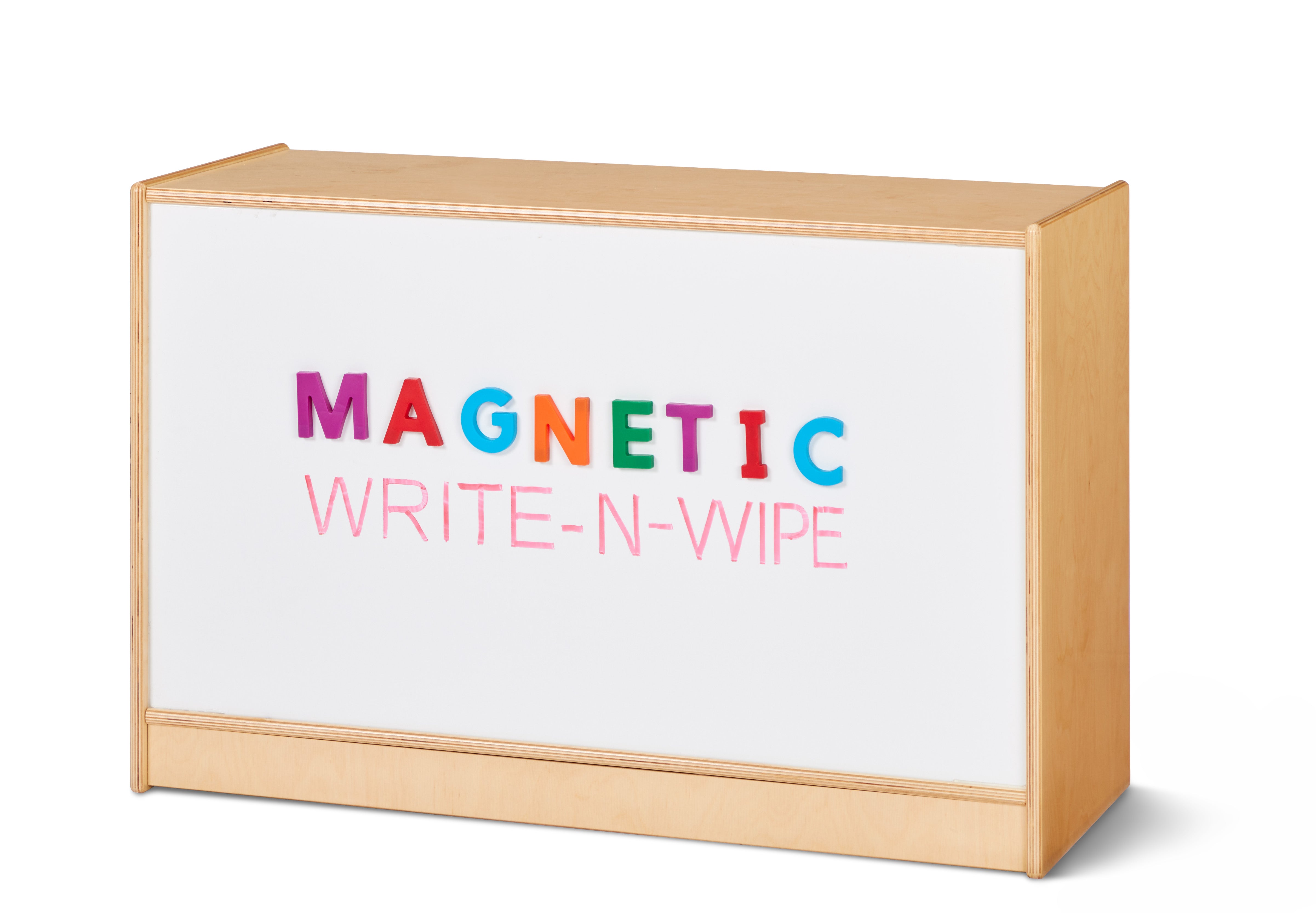 Jonti-Craft® Short Fixed Straight-Shelf Bookcase - Magnetic Write-n-Wipe Back