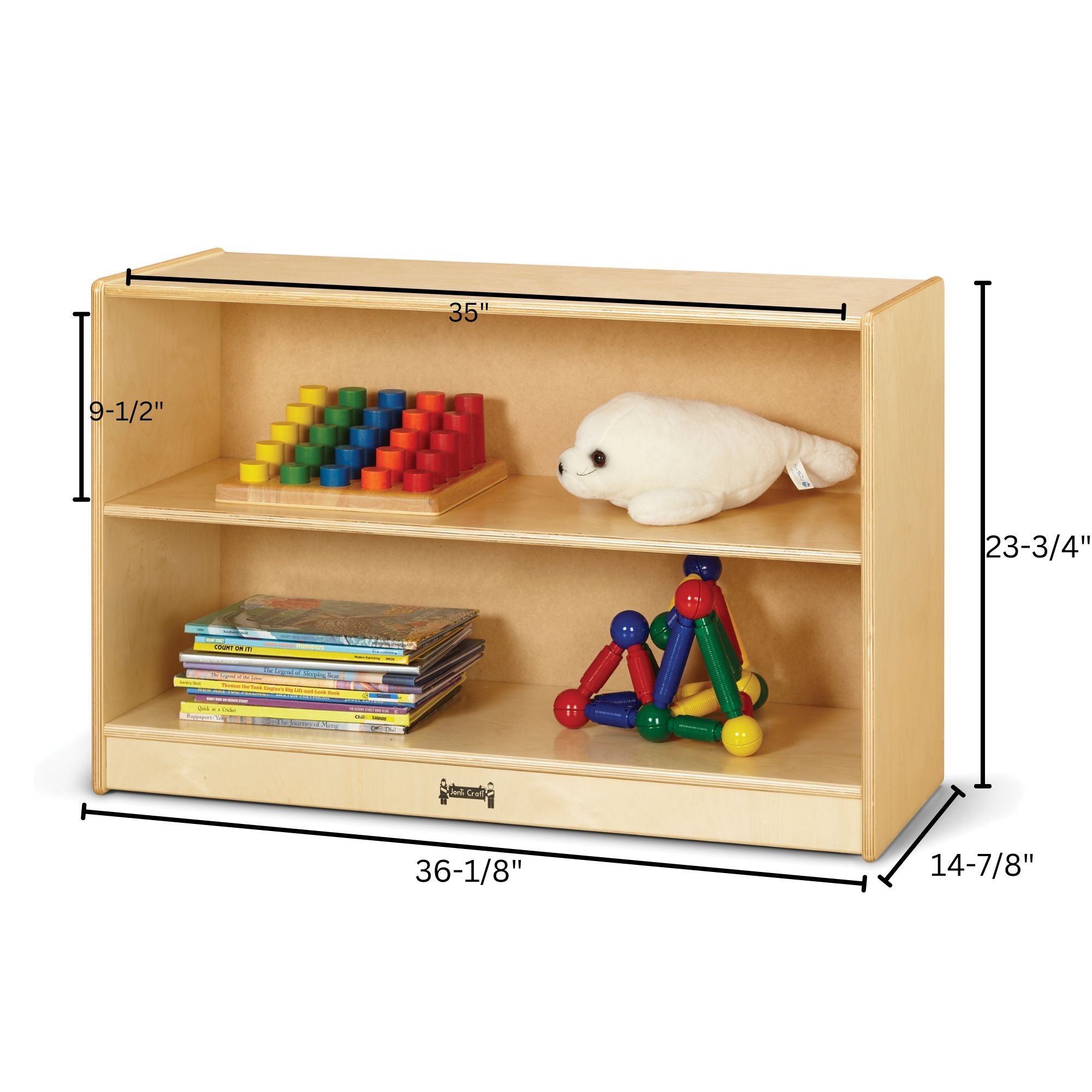 Jonti-Craft® Short Fixed Straight-Shelf Bookcase