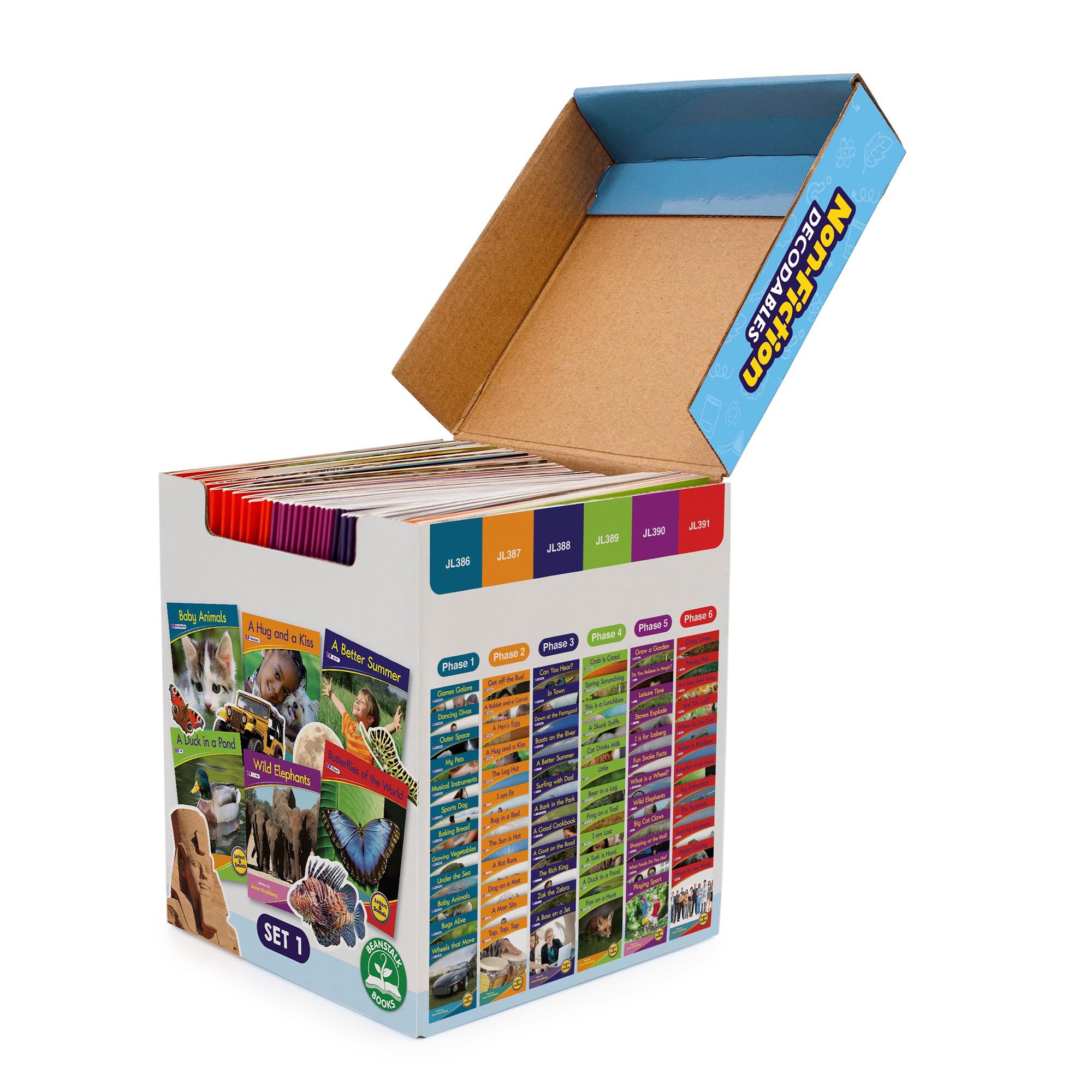 Letters & Sounds Non-Fiction Decodables Boxed Set, Set 1