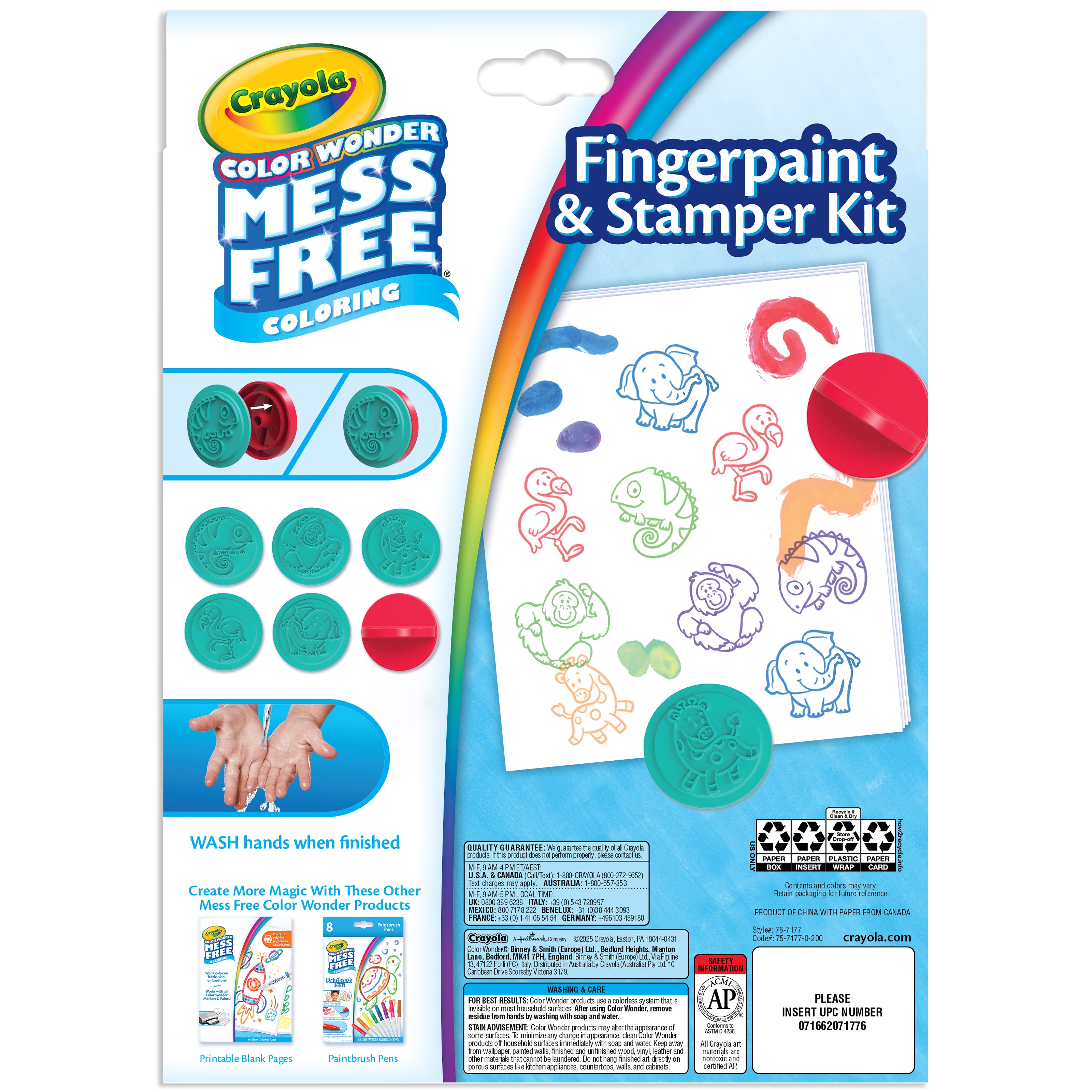 Color Wonder Fingerpaint Stamper Kit