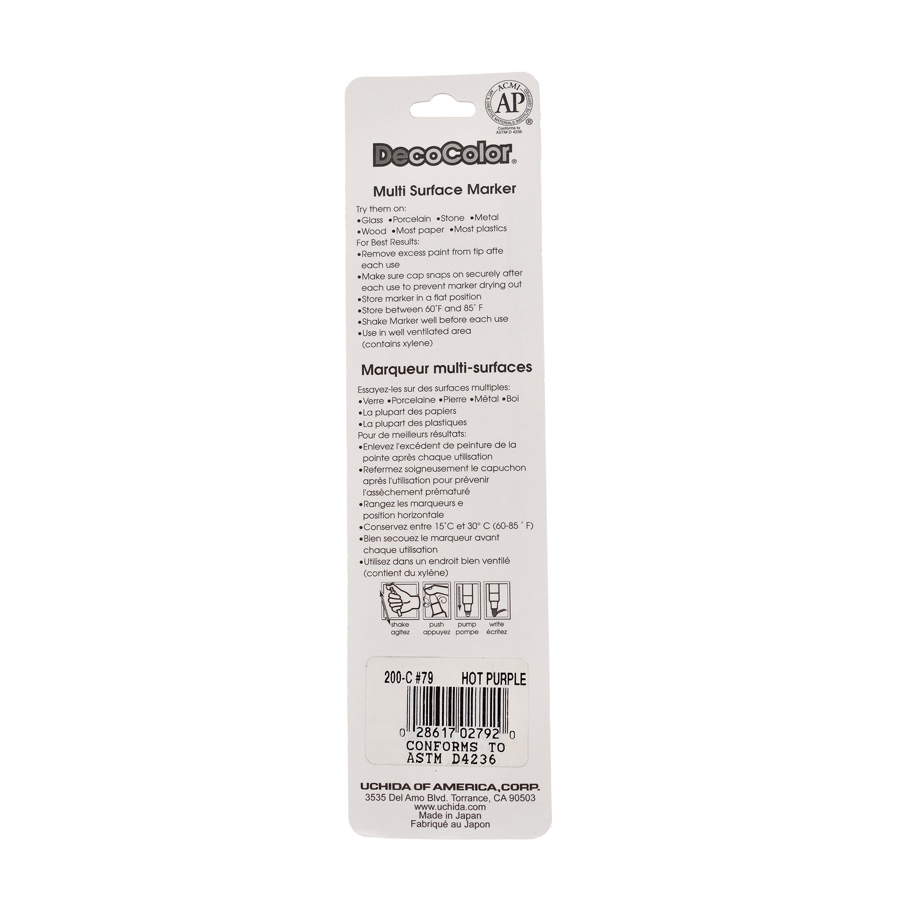 DecoColor® Paint Marker, Fine, 200-S, Hot Purple #79