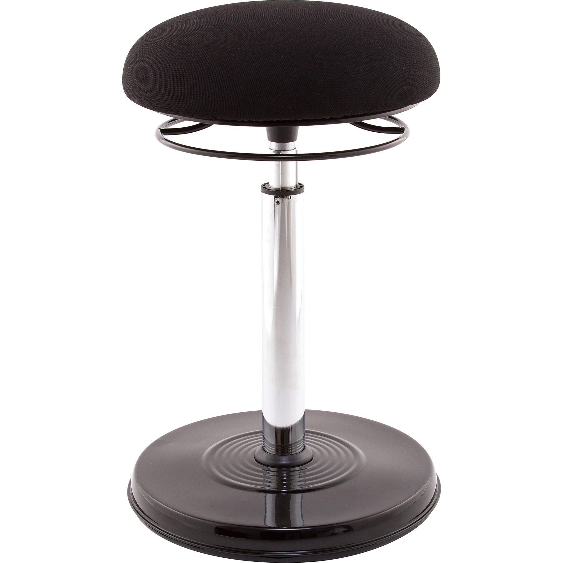 Office PLUS Sit-Stand Adjustable Chair 21.5-32", Black