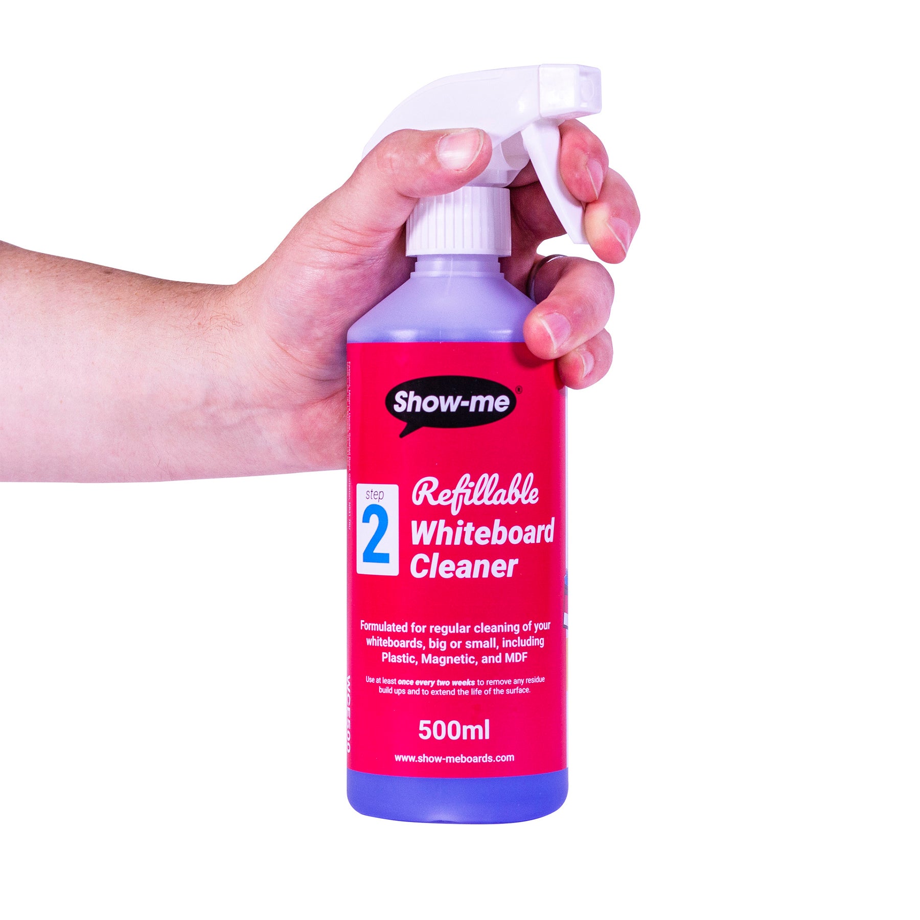 Refillable Dry Erase Board Cleaner, 16.9 fl. oz., Pack of 6