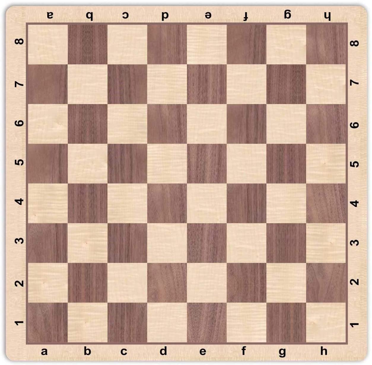 ROLL-UP Mousepad with algebraic notation in WALNUT WOOD GRAIN