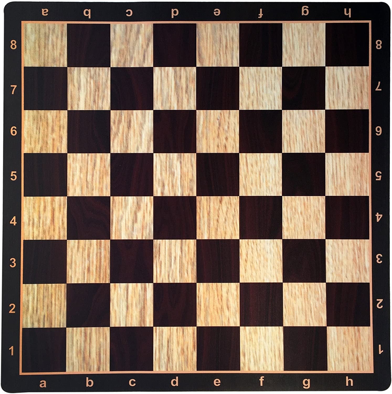 ROLL-UP Mousepad with algebraic notation in WALNUT WOOD GRAIN