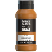LQ BASICS Acrylic Fluid 118ml Bottle -  Raw Sienna
