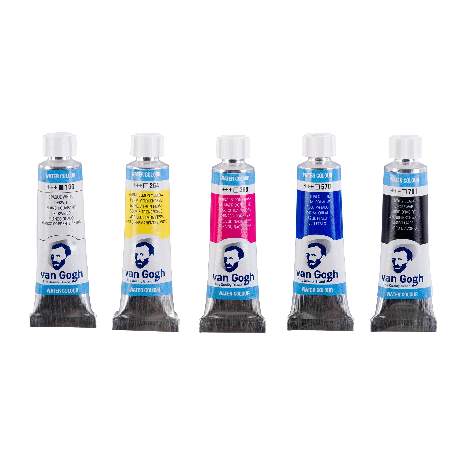 Watercolor Tube Set, 5 x 10mL, Primary Mixing Selection