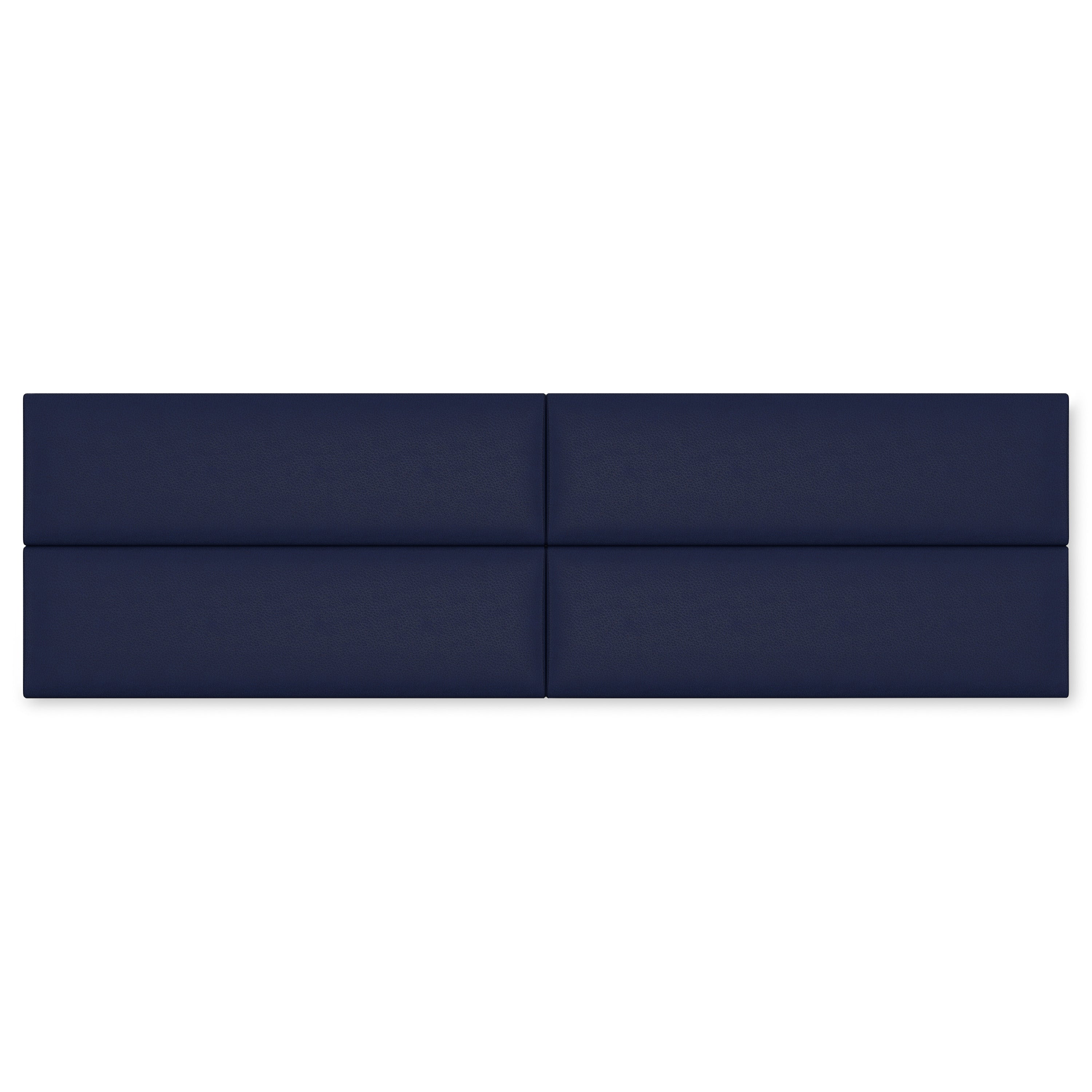 Jaxx Panelist Modern Padded Headboard – Set of 4 Wall Mounted Panels (Each 11.25" x 30") - Queen, Vegan Leather, Kalamata Purple