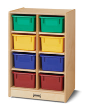 Jonti-Craft® 8 Cubbie-Tray Mobile Unit - with Colored Trays