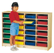 Jonti-Craft® 24 Paper-Tray Mobile Storage - with Colored Paper-Trays