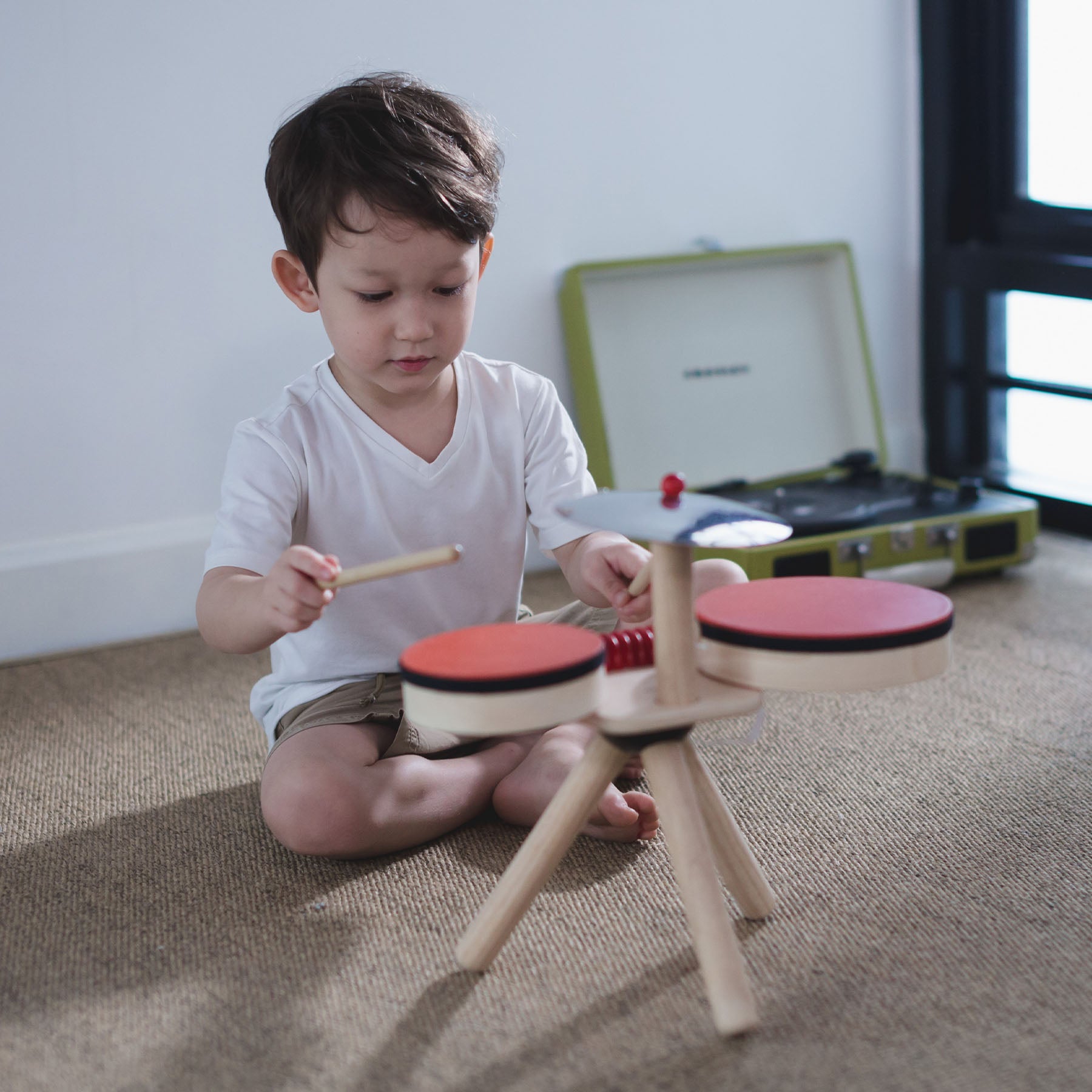 Musical Band Wooden Toy Drum Set