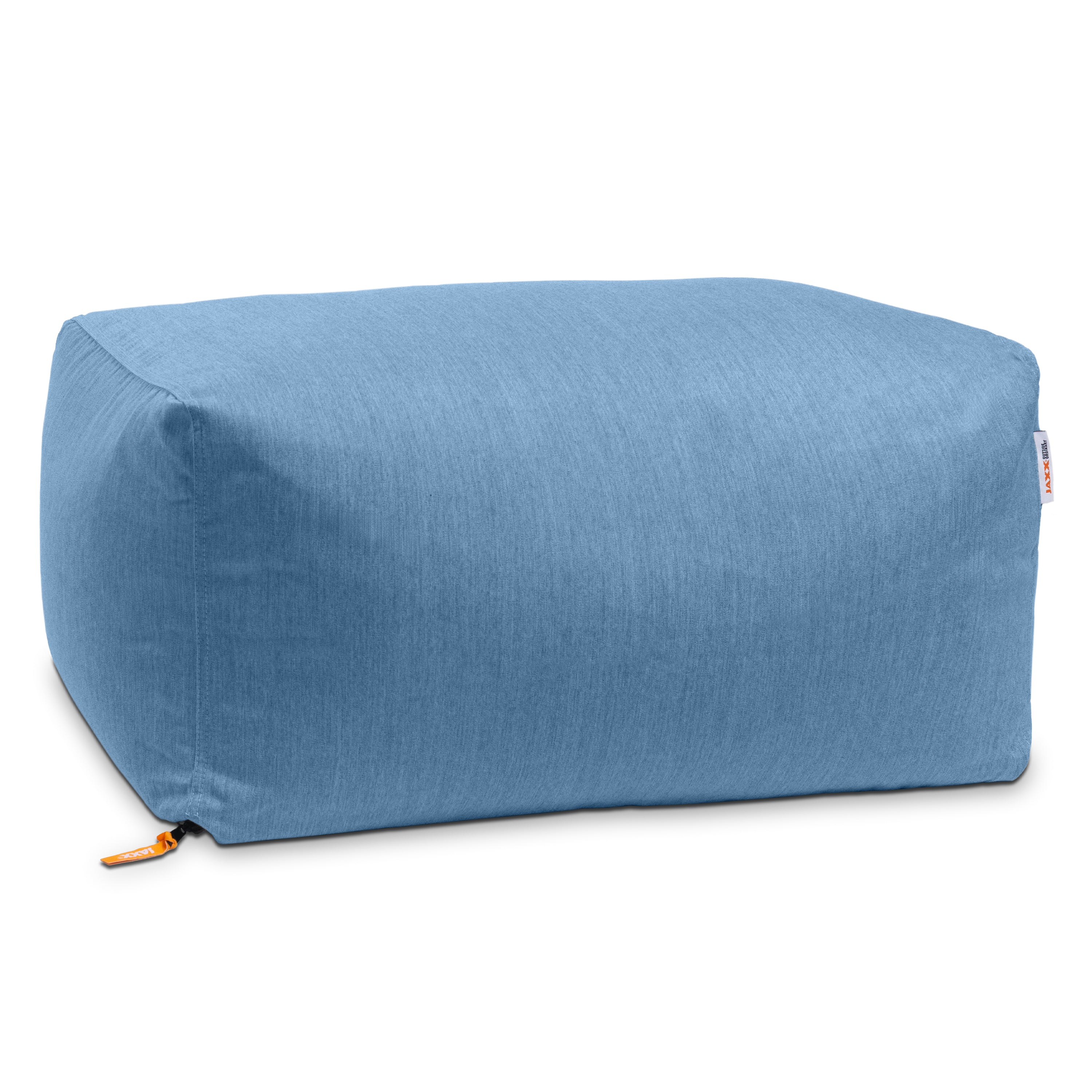 Jaxx Leon Outdoor Bean Bag Ottoman, Ocean Blue