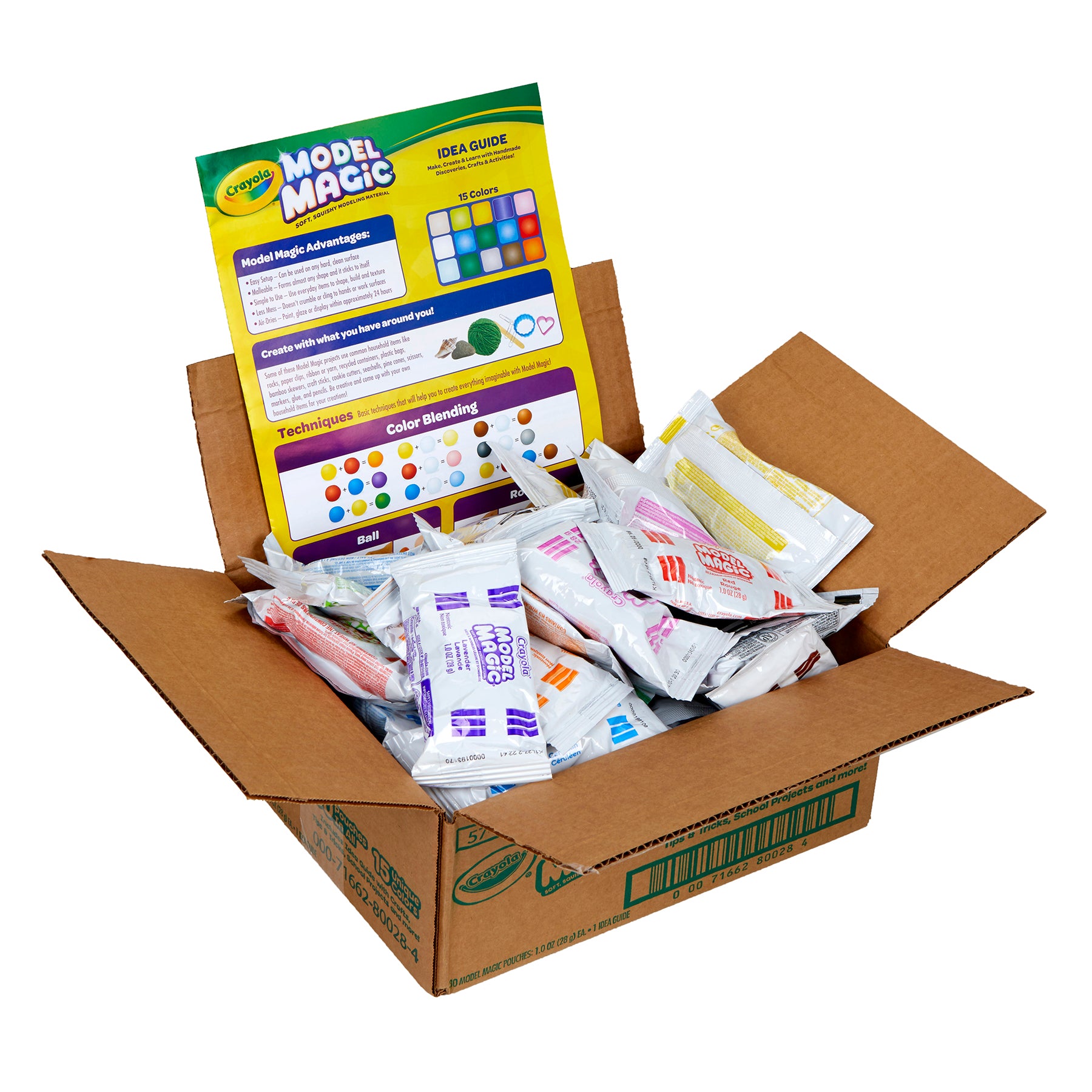 Model Magic, Modeling Clay Alternative, 15 Assorted Colors, 1 oz Packs, 30 Count
