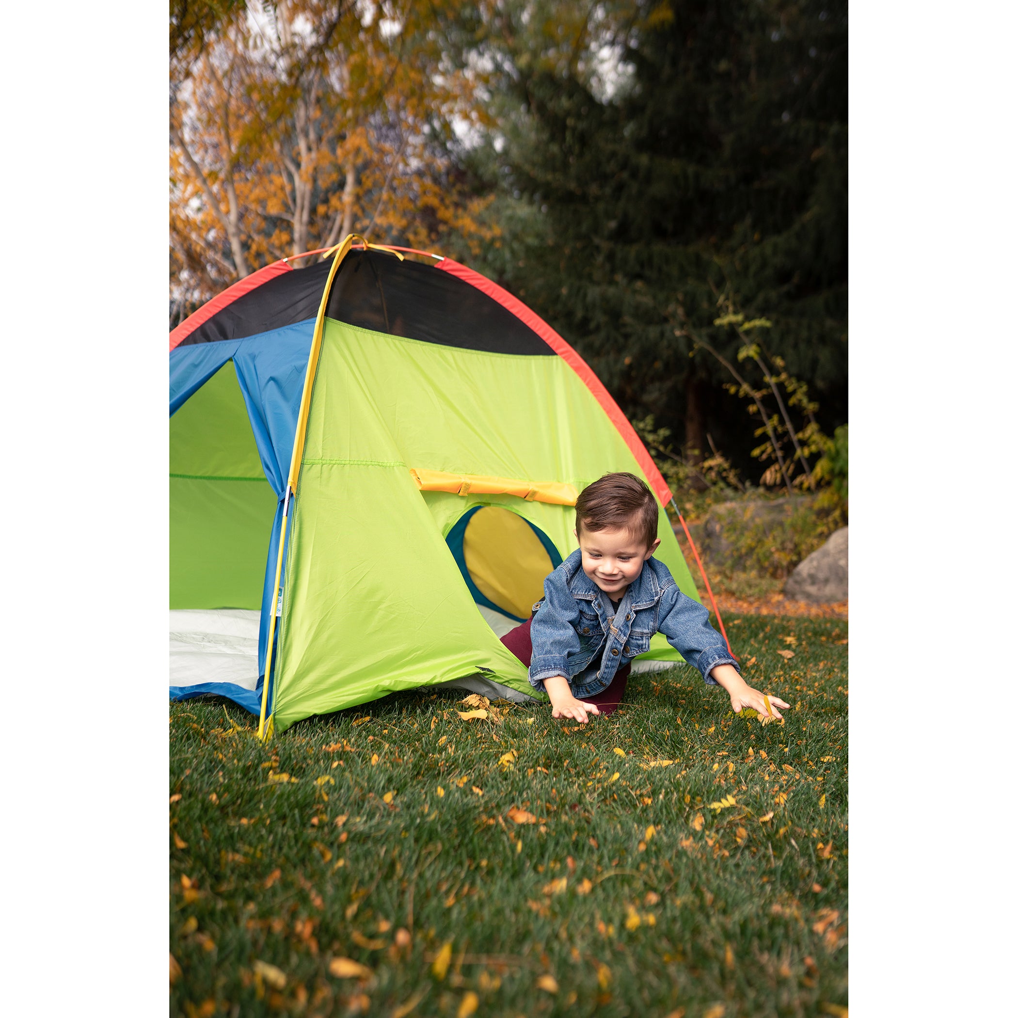 Super Duper 4-Kid Dome Tent - Blue / Green / Red / Yellow