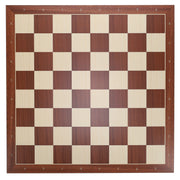 Walnut and Sycamore Wooden Chess Board with Algebraic Notation - 21.25 in.