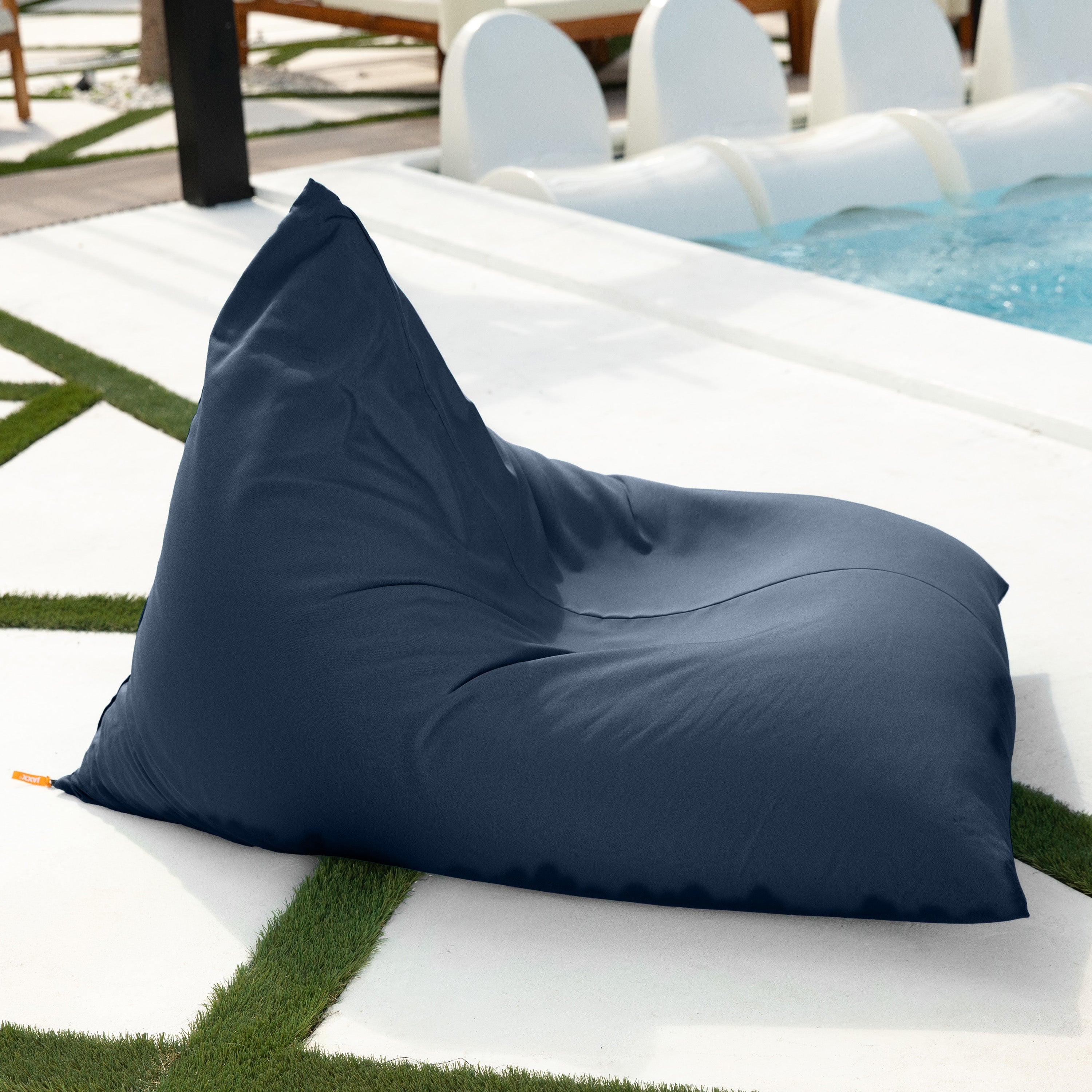 Jaxx Twist Outdoor Bean Bag Chair, Navy