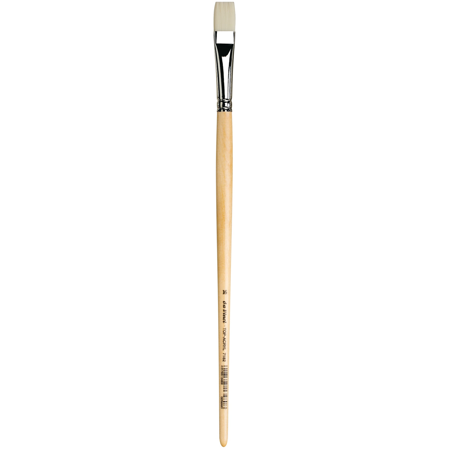 TOP-ACRYL Bright White Brush, Synthetic, Acrylic & Oil, Flat, Series 7182, Size 16