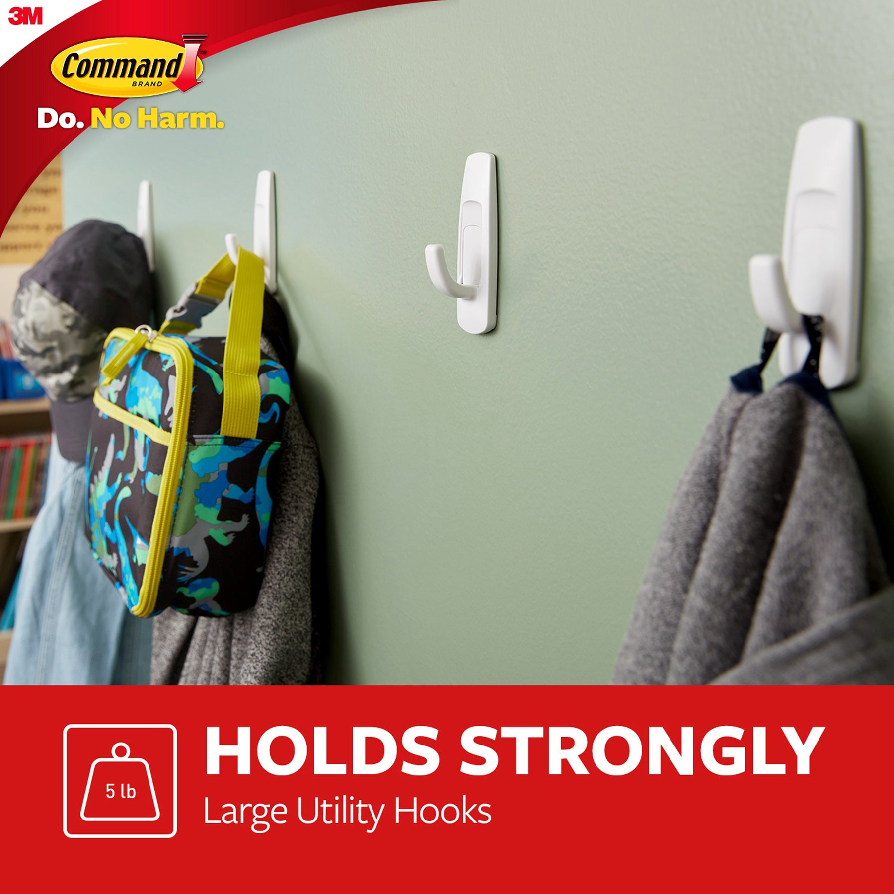 Command™ Large Utility Hooks Multi-Pack, 3 Count