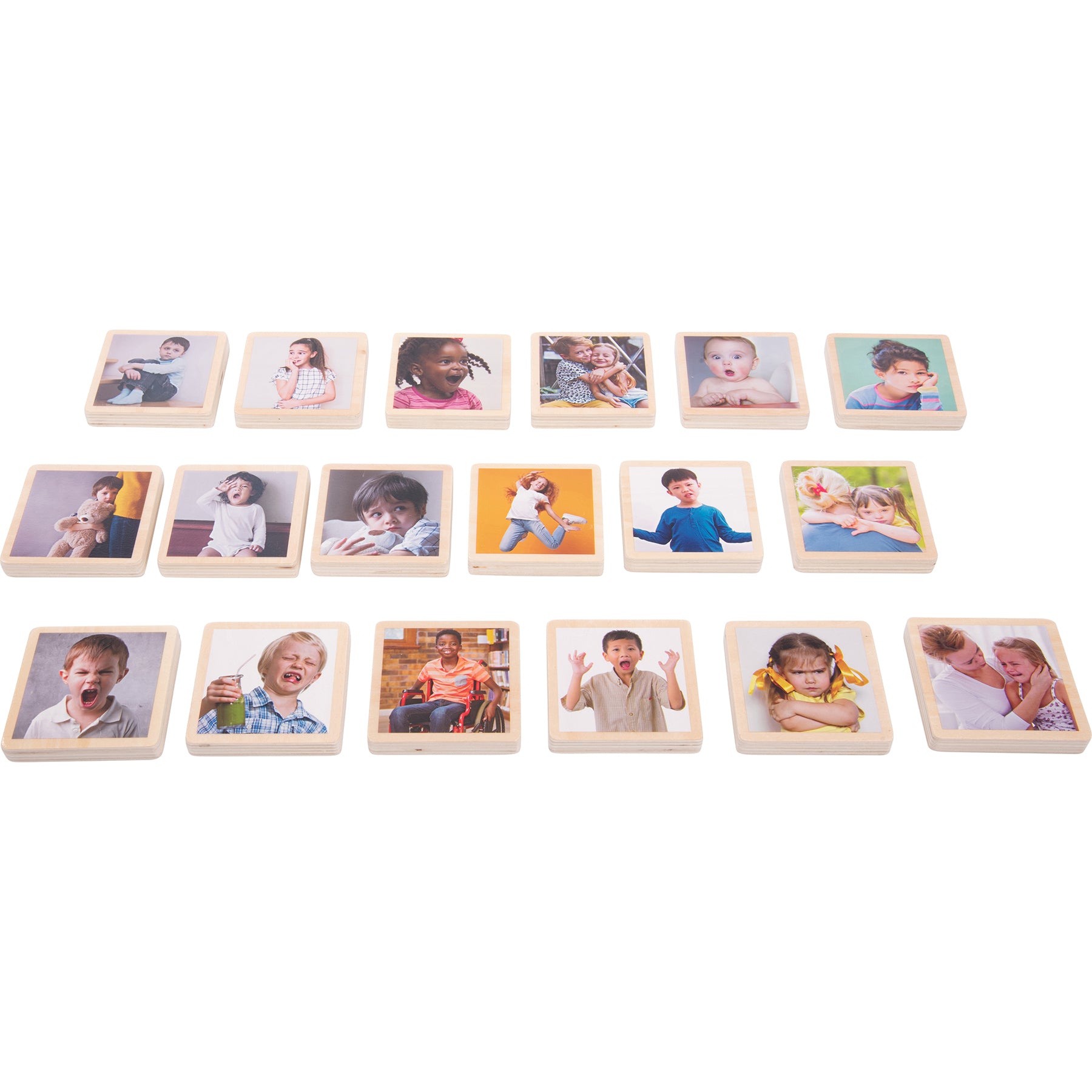 My Emotions Wooden Tiles - Set of 18