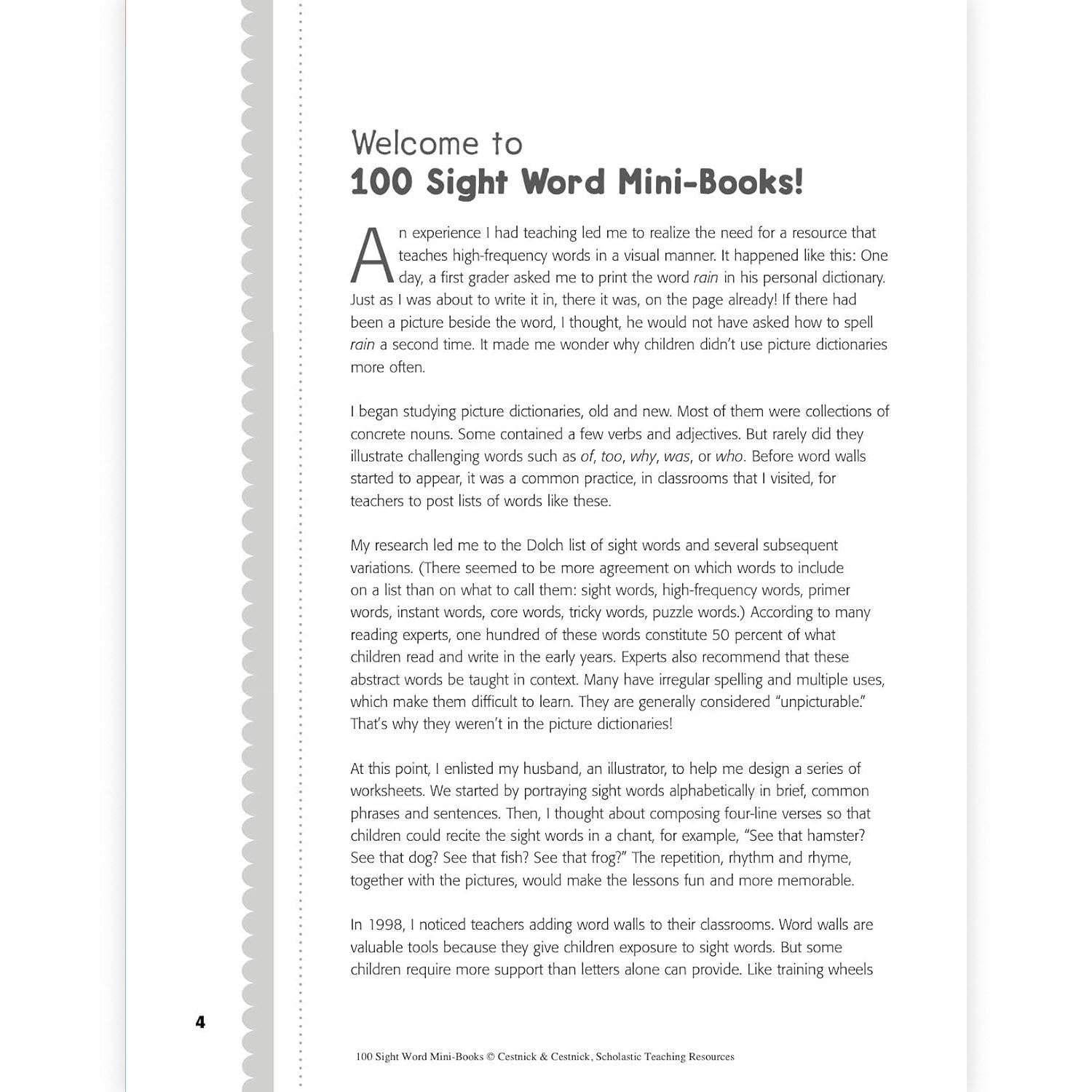 100 Sight Word Mini-Books Activity Book, Grades K-2