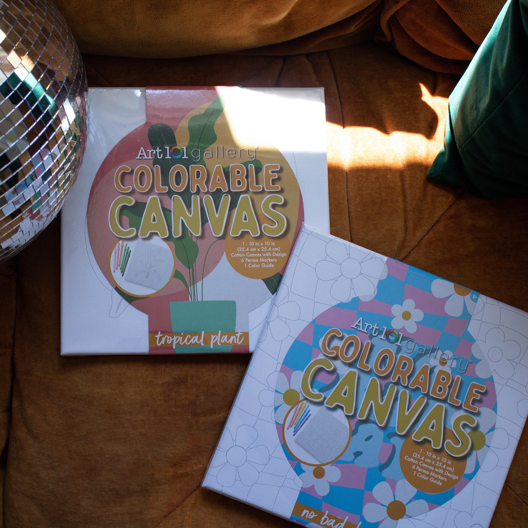 Colorable Canvas Wall Art Set 2-Pack