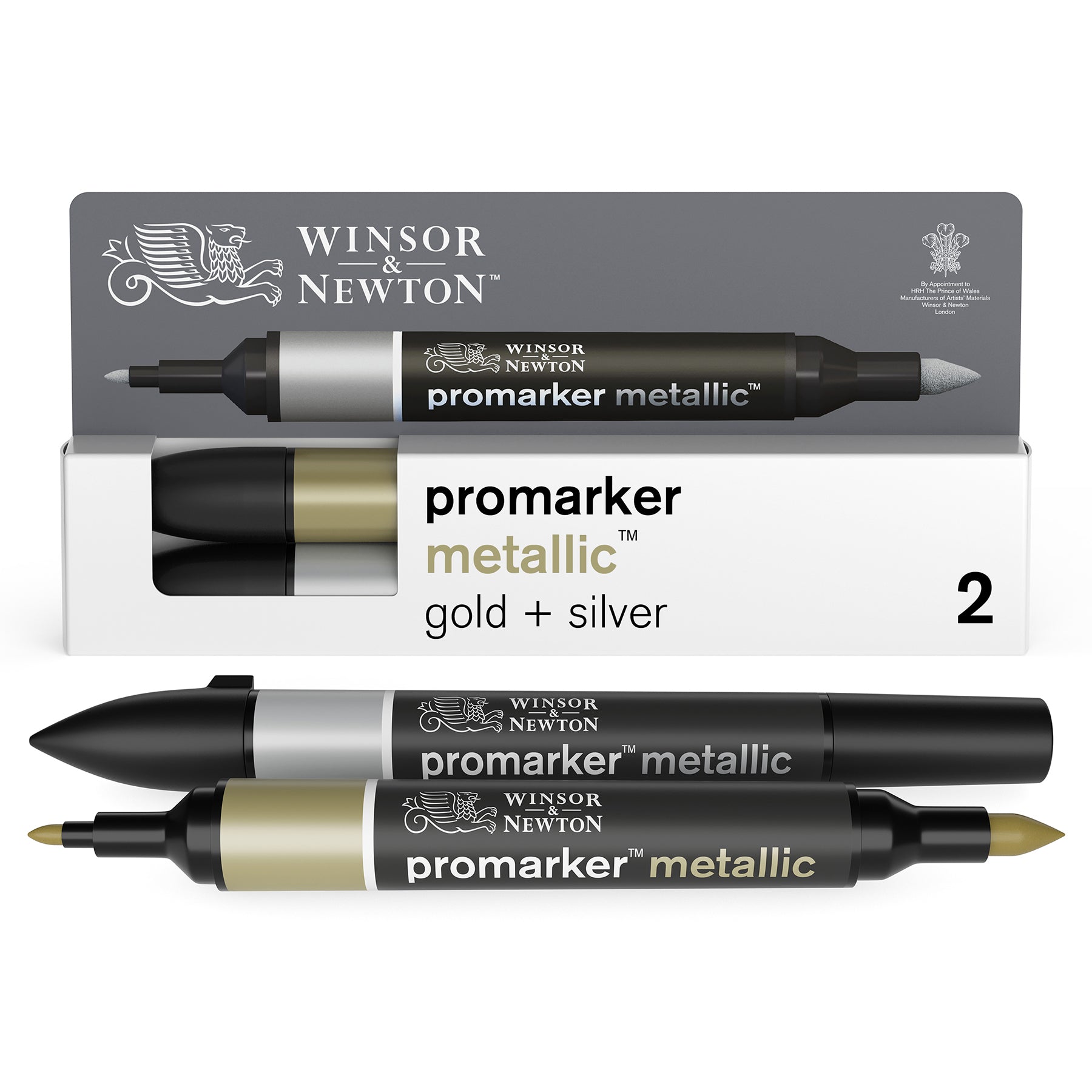 WN ProMarker Metallic Gold + Silver