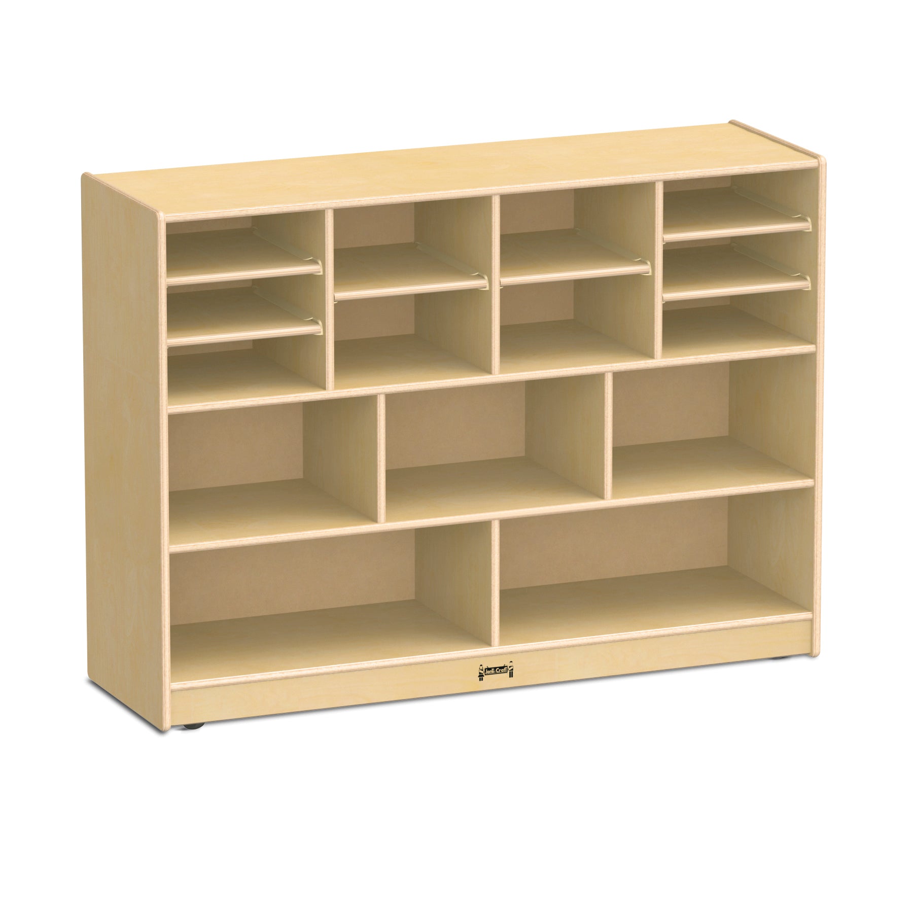 Jonti-Craft® Super-Sized Combo Mobile Storage Unit - with Colored Bins