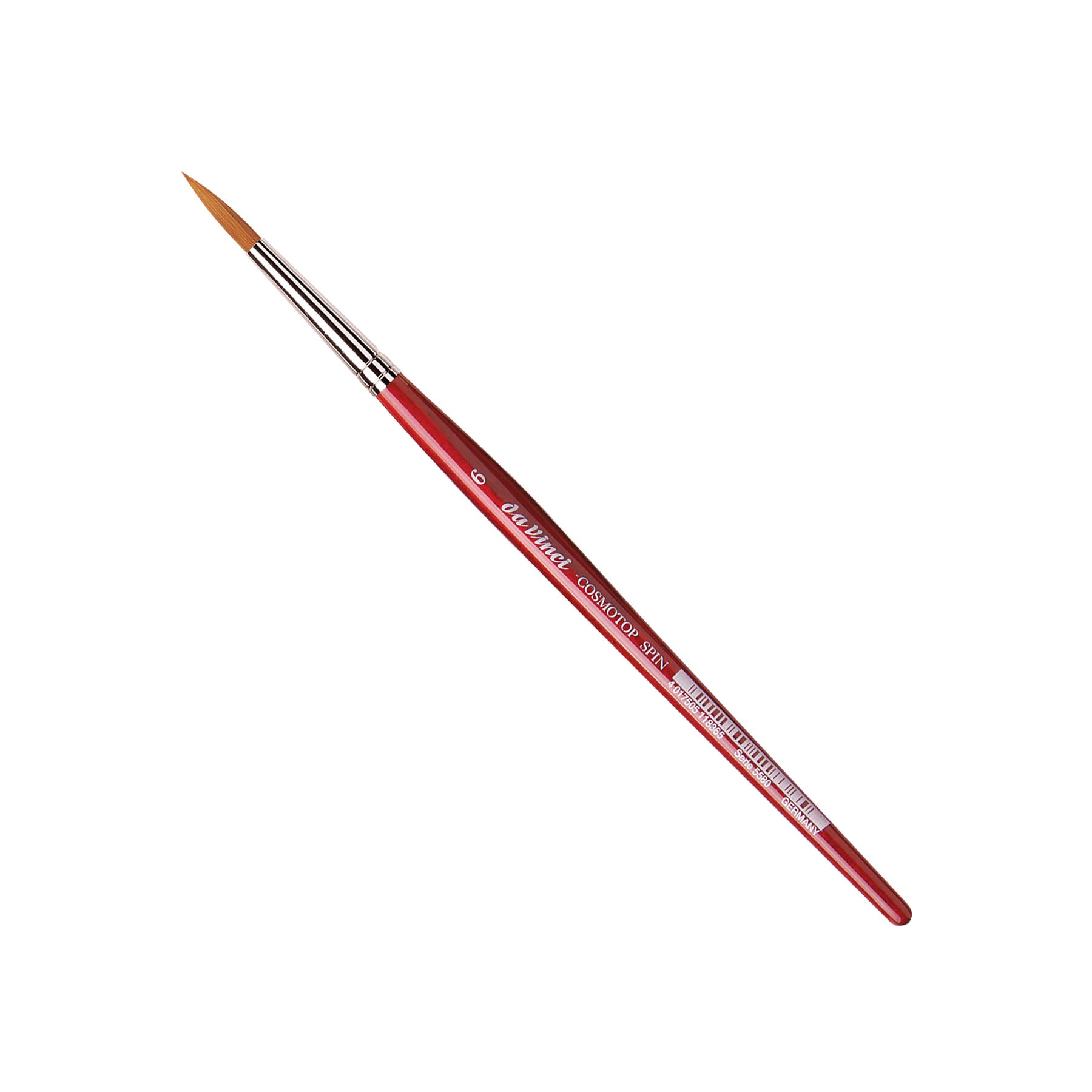 COSMOTOP-SPIN Silkpainting Brush, Synthetic, Watercolor, Round, Size 6