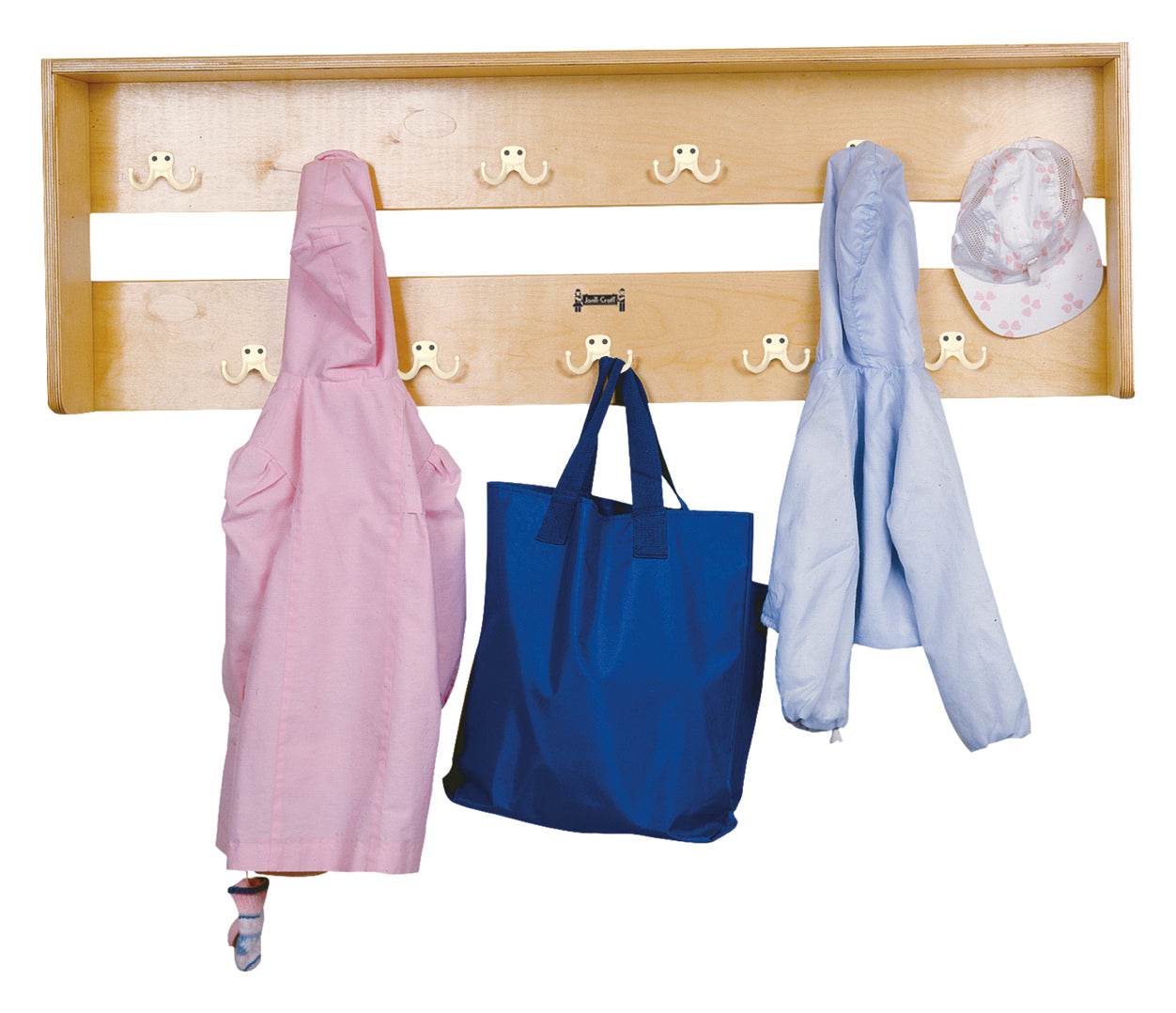 Jonti-Craft® Double Wall Mount Coat Rail