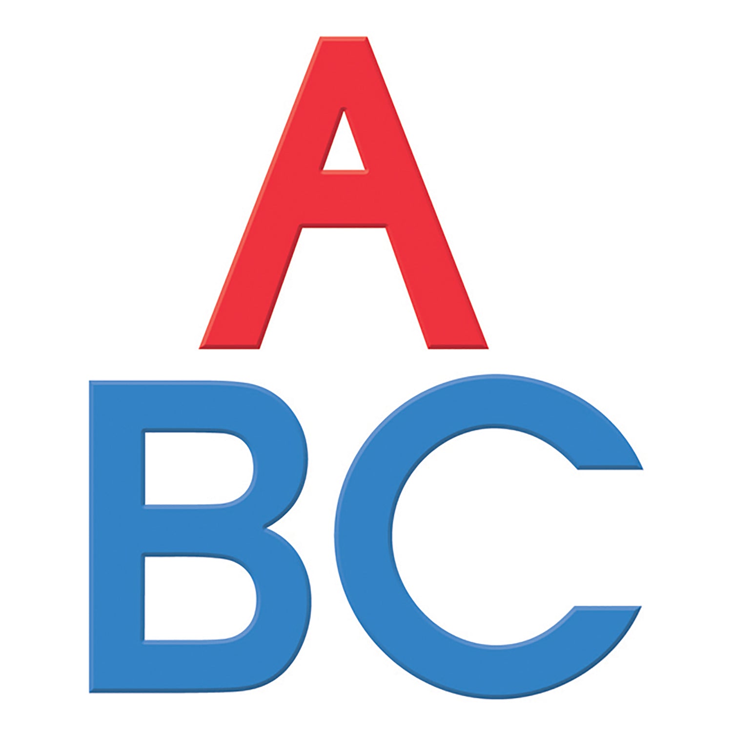 Foam Fun Uppercase Red & Blue Magnet Letters, Set of 112