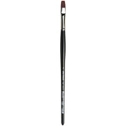 TOP-ACRYL Bright Red-Brown Brush, Synthetic, Acrylic & Oil, Flat, Series 7185K, Size 8