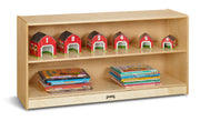 Jonti-Craft® Toddler Adjustable Mobile Straight-Shelf - See-Thru Back