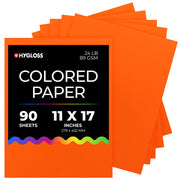 Hygloss Colored Paper - 11"x17", 90 count, Dark Orange